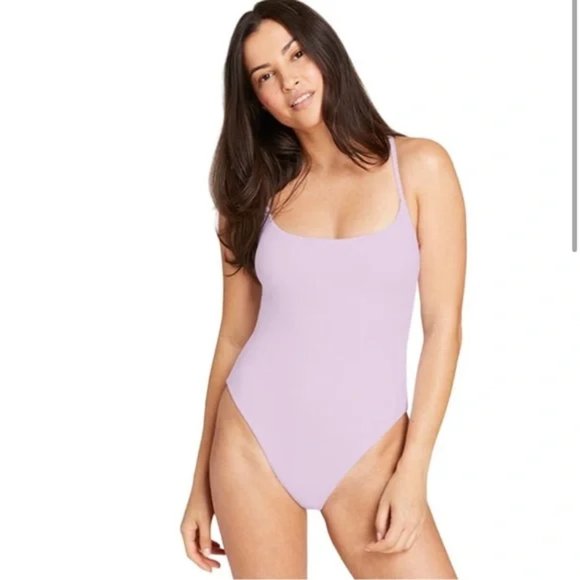 Andie Swim The Fiji One-Piece in Lavender - Picture 1 of 3